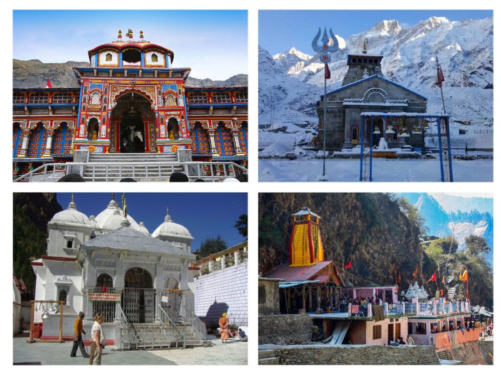 Char Dham Yatra by Helicopter 2026 aerial view of Himalayan temples