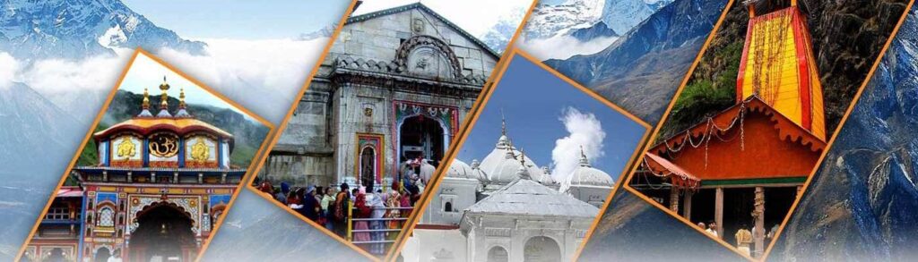 Char Dham Yatra by Helicopter 2026 aerial view of Kedarnath and Badrinath temple