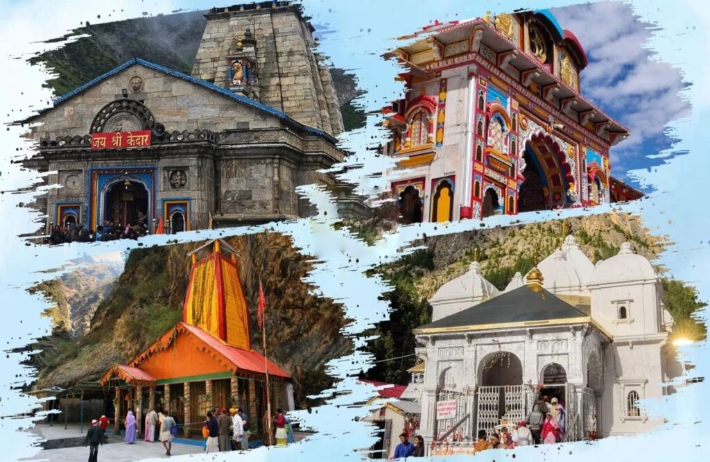 Char Dham Yatra by Helicopter 2026 aerial view of Kedarnath and Badrinath temple